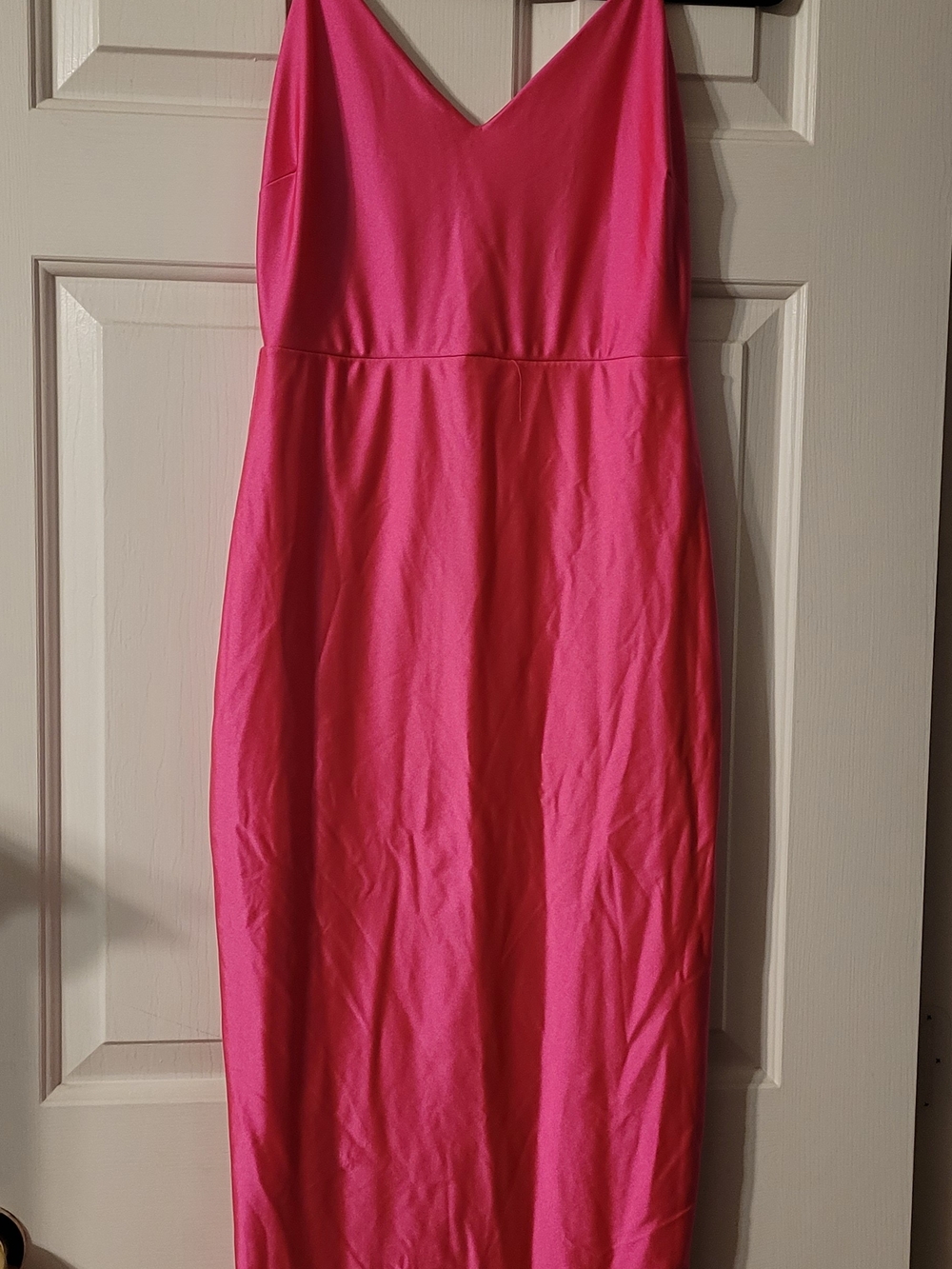 Windsor Hot Pink V-Neck Bodycon Dress